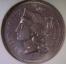 1875 Proof 3CN NGC PR65 ***700 Minted****