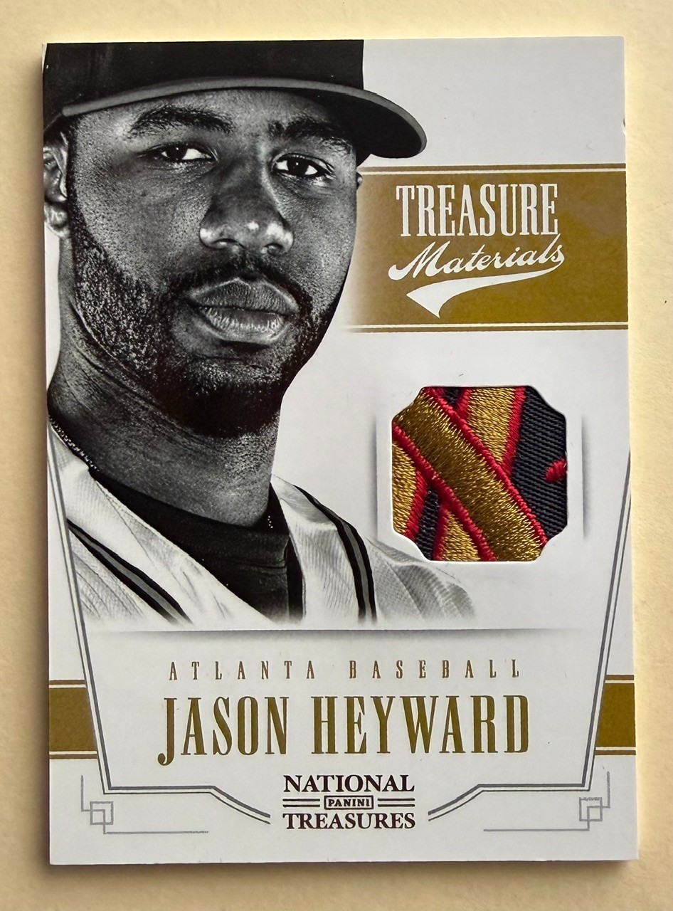 2012 Panini National Treasures Treasure Color Patch 03/25 Jason Heyward #10