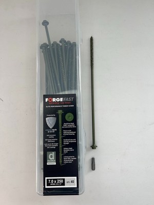 ForgeFast Elite Holz Sechskant Torx Außen Befestigungsschrauben Schwellenbett GRÜN