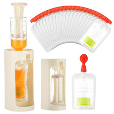 Squeeze Station Baby Food Maker Refillable Baby Food Pouches 50 Pcs Squeezed Pou