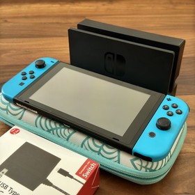 Nintendo Switch Console HAC-001 Bundle with Dock Adapter Animal Crossing Case