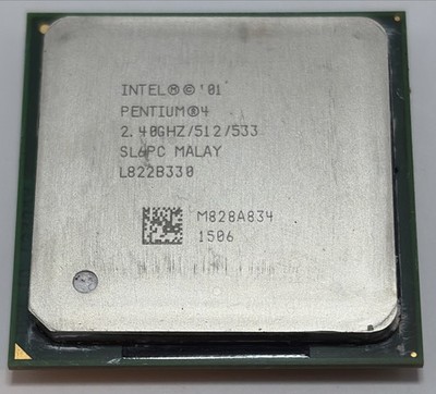 Intel Pentium 4 2.4 GHz Desktop CPU Processor- SL6PC Working Unit
