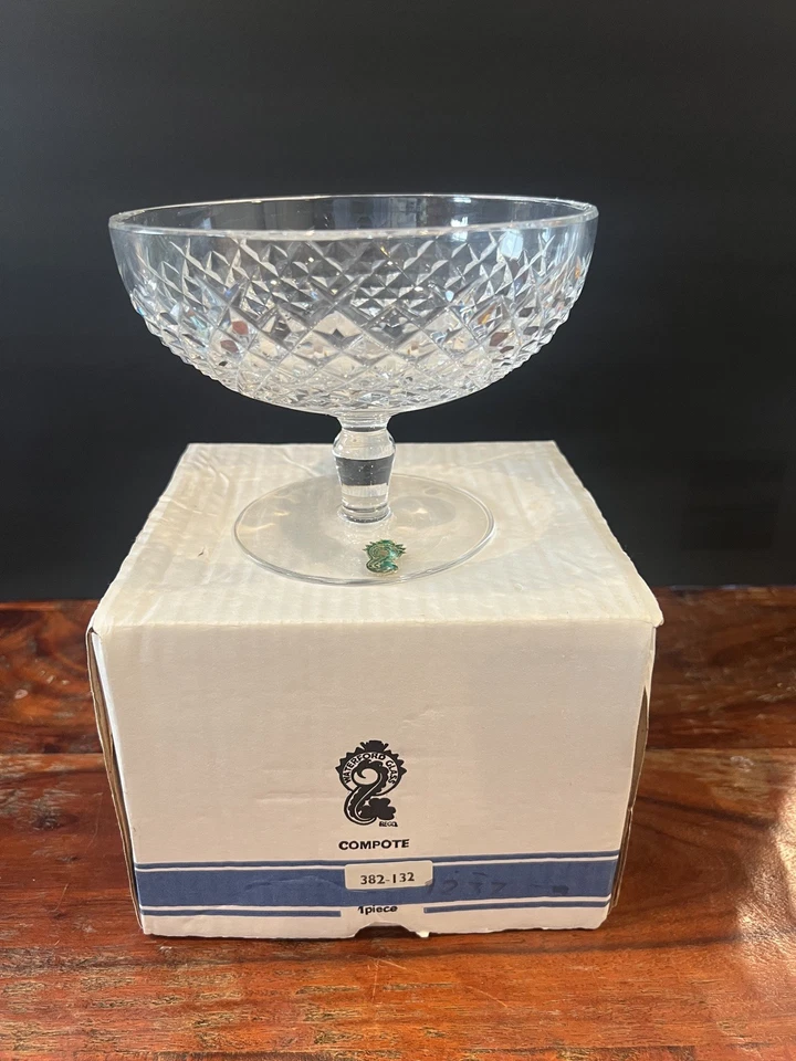 Compota de cristal Waterford, vintage, caja original, pegatina, + instrucciones de cuidado Foto 4 de 4