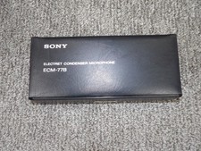 Sony ECM-77B Electret Condenser Microphone Ca...
