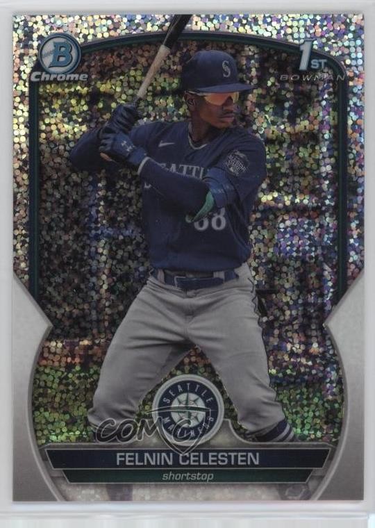 2023 Bowman Chrome Prospects Speckle Refractor /299 Felnin Celesten #BCP-156 7qt