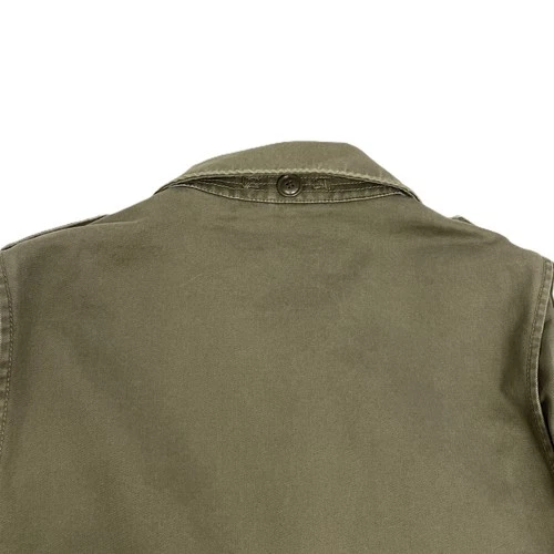 J.Crew Broken In Jacket Men Sz Med Army Green Canvas Military Field Coat Utility image 11