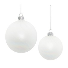 Iridescent Glass Ball Ornament Set of 12 