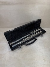Yamaha YFL-381 Intermediate Flute Silver Head 925 Open Hole Japan w/ Case