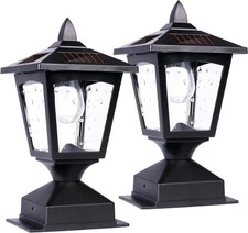 Luces solares, luces solares para cercas Luces solares impermeables para postes