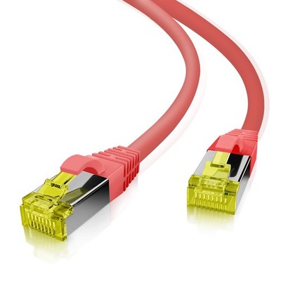 helos Patchkabel Cat 6a Superflex S/FTP RJ45 rot 20m AWG27/7 GHMT
