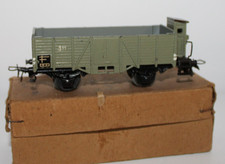 Märklin 00/H0 Hochbordwagen mit Bremserhaus Oliv 311 - Rarität 1950-1951  Top