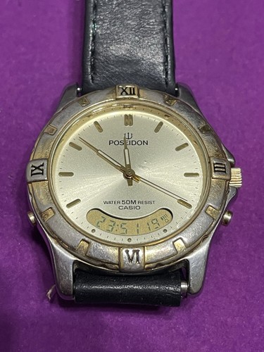 Japan Rare Quartz watch Casio Poseidon PNM 503 Module 388 Japan Brand