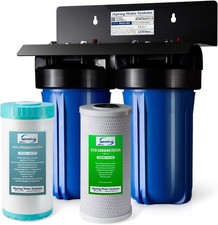 WGB21BM 2-Stage House Water Filtration System 10” x4.5” Carbon, Manganese Filter