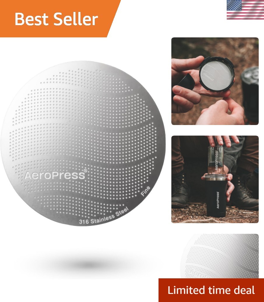 Durable 316 Stainless Steel Reusable Coffee Filter - Eco-Friendly & Travel Ready