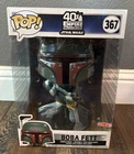Large Funko POP Star Wars Boba Fett #367 Vinyl Figure Bobble Head New In Box