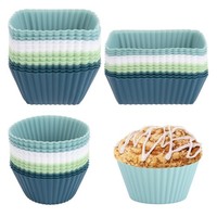 Silikon Muffinformen Backformen Antihaft Wiederverwendbar Cupcakes 36 StüCk