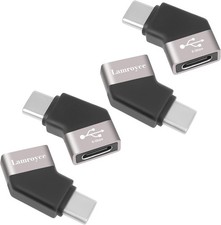 USB Type C 3.1 Extension Adapter 4Pack,45 Degree Angled USB C Male to Female Ext