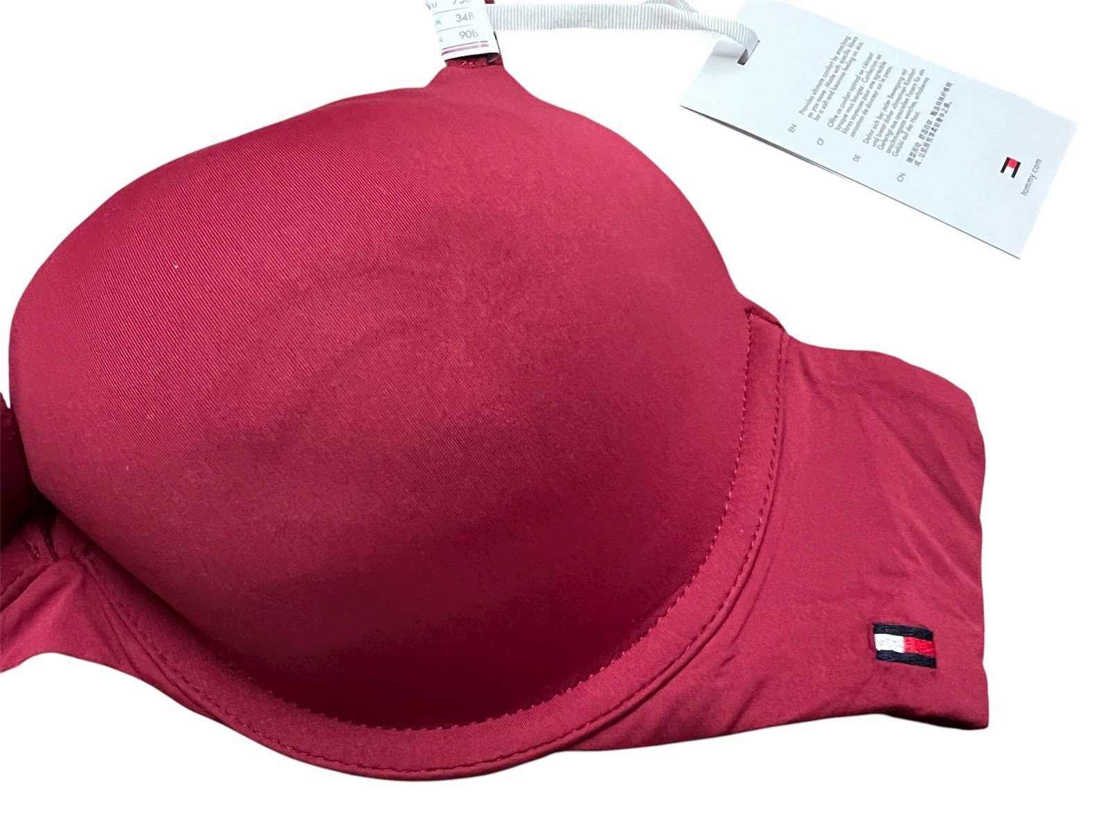 Tommy Hilfiger Essential Microfiber Push-Up Bra Rouge image 8