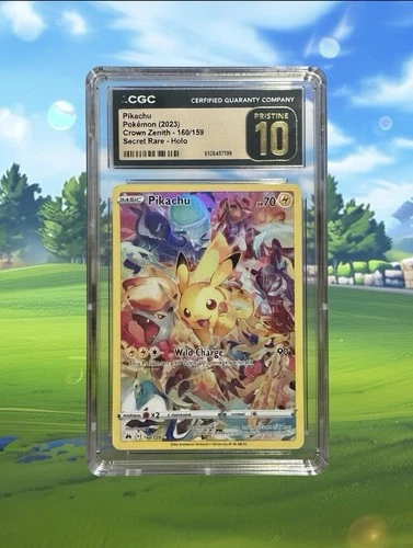 2023 POKEMON CROWN ZENITH #160 PIKACHU CGC 10 PRISTINE