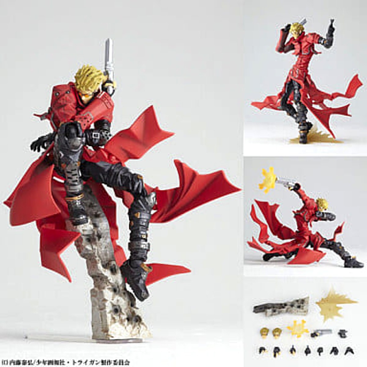 トライガン Vash the Stampede フィギュア 091 Revoltech Yamaguchi No.091 Vash the Stampede Trigun Figure