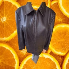 Centigrade Purple Leather Full Zip Jacket Size Small