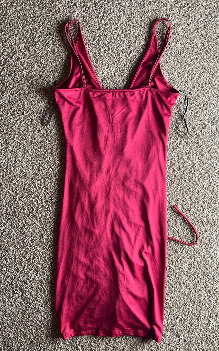 shanghai ruched dress burgundy Suzhoufashion A Line Burgundy Wedding Guest Dress Ruched Tea-Length Formal Dress suzhoufashion