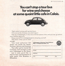1972 Volkswagen Dealer Vintage B&W Auto Car Print Ad