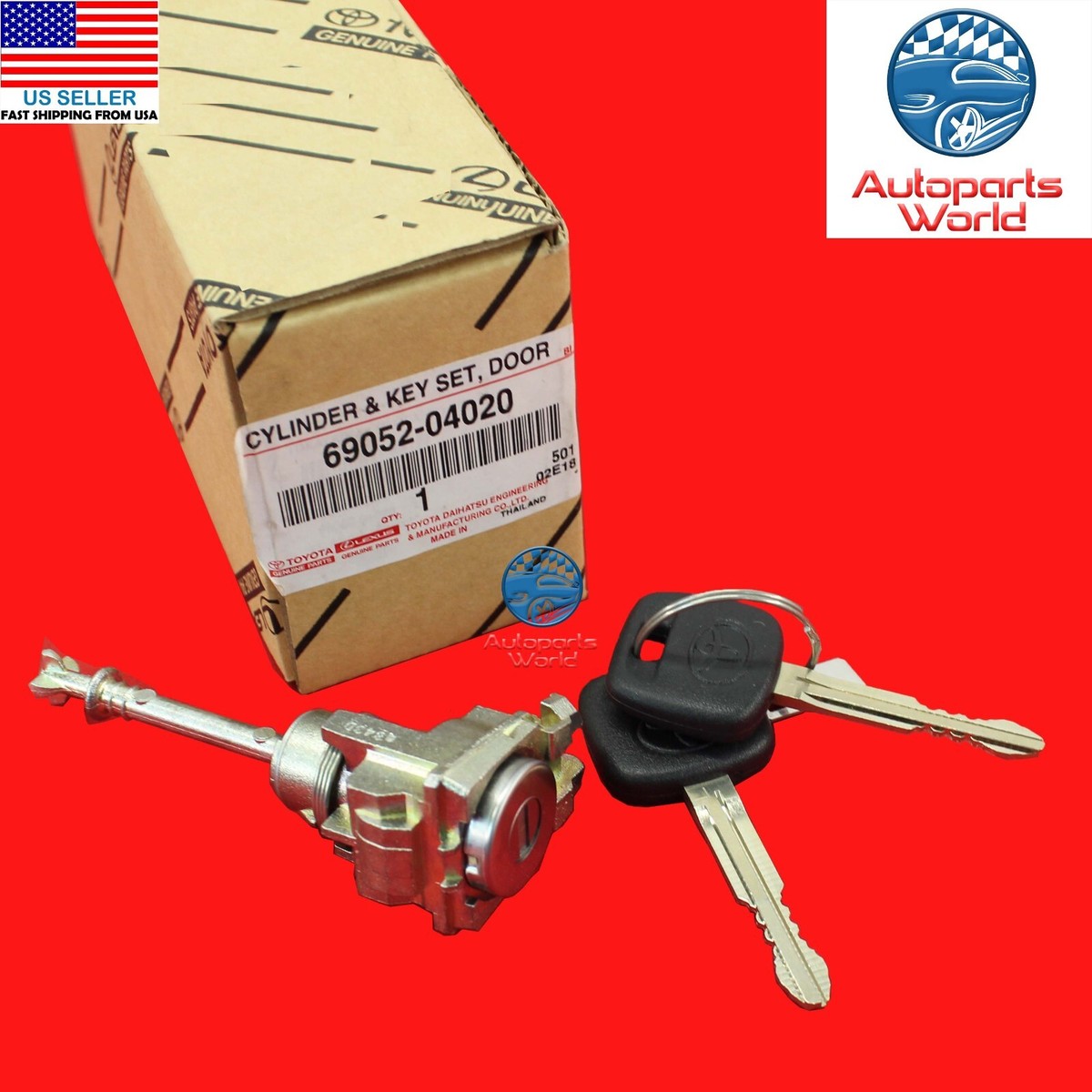 Toyota 6905204020 Genuine OEM Factory Original Lock Cylinder for