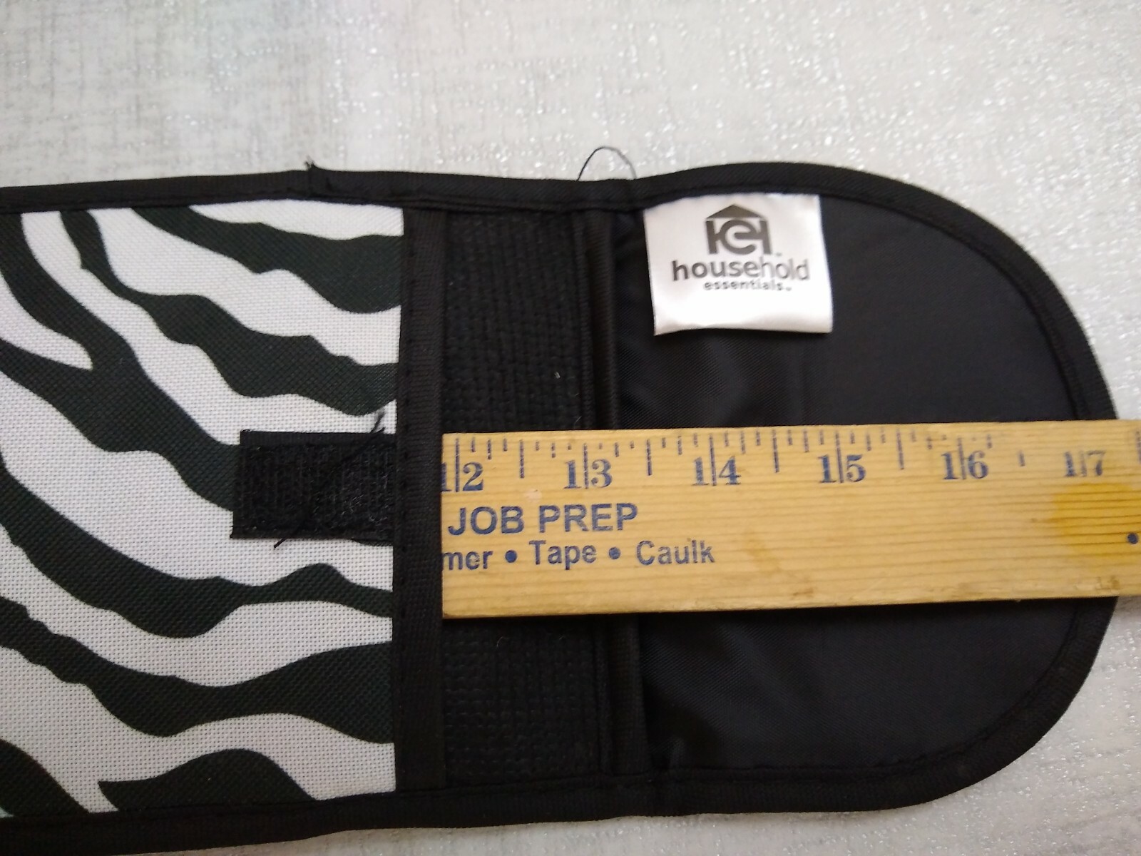 Household Essentials curling iron cover Zebra