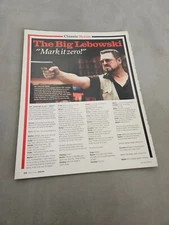 TPEEP206 MAGAZINE ARTICLE & PICTURE 11X8" THE BIG LEBOWSKI - MARK IT ZERO 
