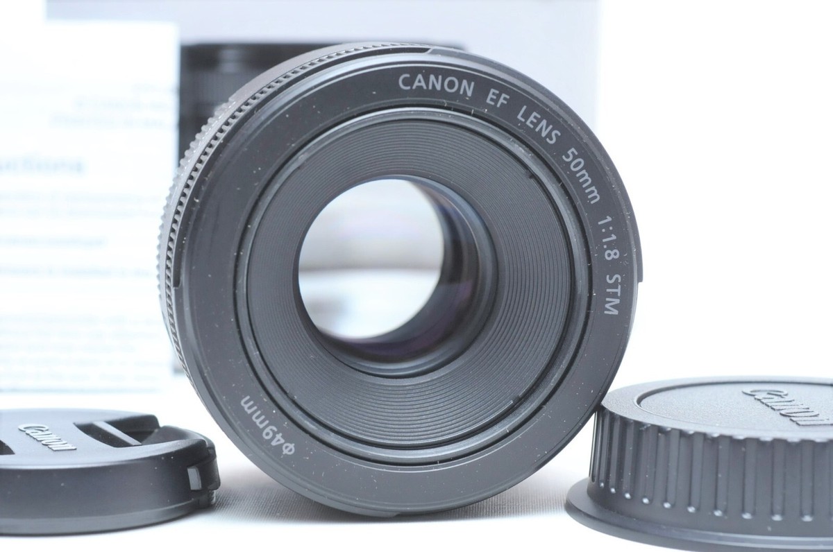 【C7034】Canon キヤノン EF LENS 50mm 1:1.8 STM Amazon.com : Canon EF 50mm f/1.8 STM Lens, Black : Electronics