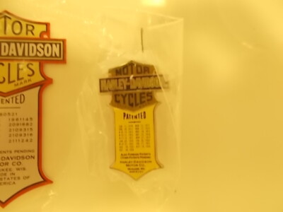専用⑳ Vintage Harley Davidson Motor Cycles Patented Aluminum stick on