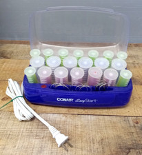 Conair Easy Start 20 Hot Rollers Hair Curlers w/Clips Model HS15 NEEDS CLEANED