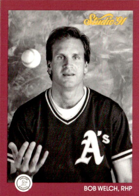 1991 Studio Bob Welch 110 Oakland Athletics