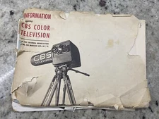 RARE CBS Color Television Advertising Book/Dialogues/Pictures 1946
