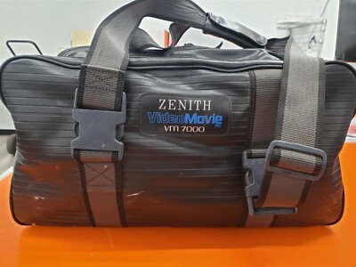       Vintage Zenith VM7000 VHS Video Movie Camera Camcorder Carry Bag Case