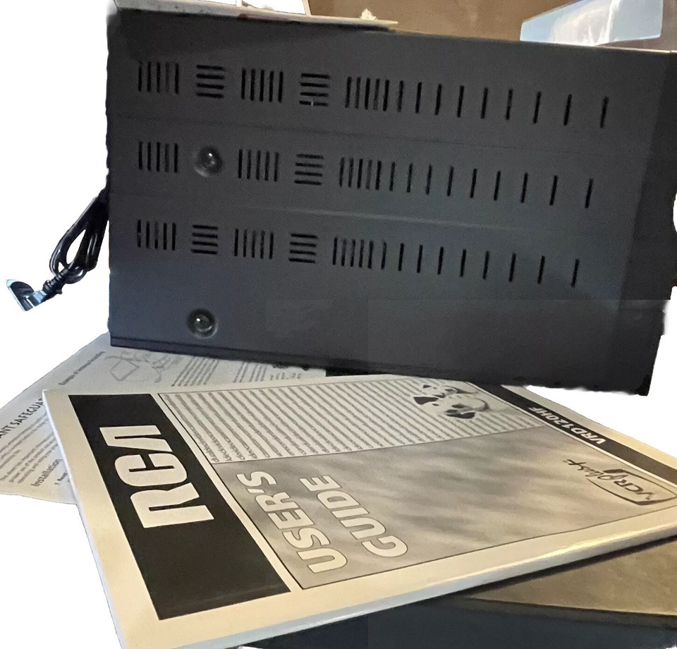 Vintage NEW! RCA VRD120HF Double Deck VCR + VHSHQ Dubbing Commercial