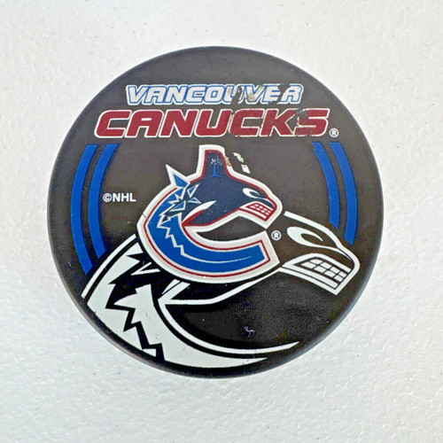 Vancouver Canucks NHL Hockey Puck Vegum Official Licensed In Glas Co. Slovakia