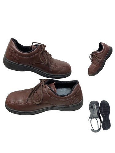 ORTHOFEET 467 GRAMERCY MENS OXFORD BROWN LACE LEATHER SHOES  display picture 2