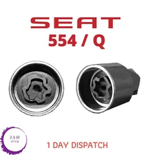 554 / Q 17mm WHEEL NUT LOCKING SECURITY BOLT KEY SOCKET, LWNK FOR SEAT