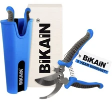 Bikain Bypass Pruning Shears W/Silicon Sheath - Multi-Purpose Gardening Scissors
