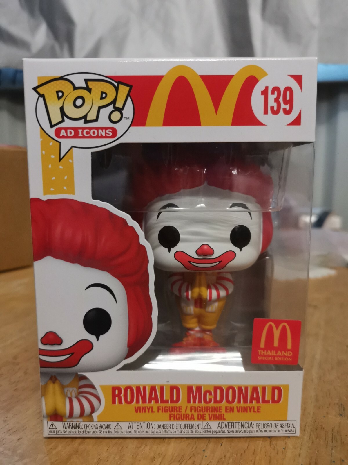 Funko Pop Vinyl Ronald Mcdonald Thailand Exclusive Ship With Pop Protector
