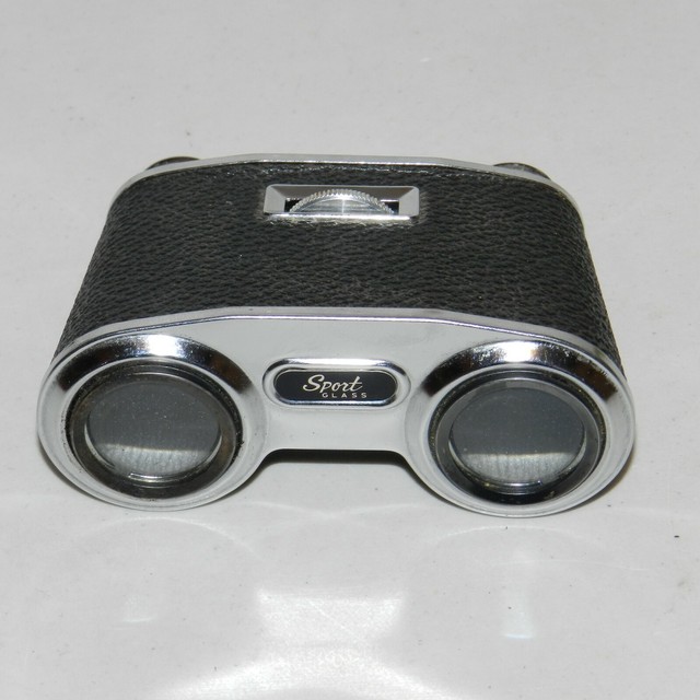 VINTAGE JAPAN SPORT GLASS BINOCULAR/OPERA GLASSES COATED LENS 3.5x