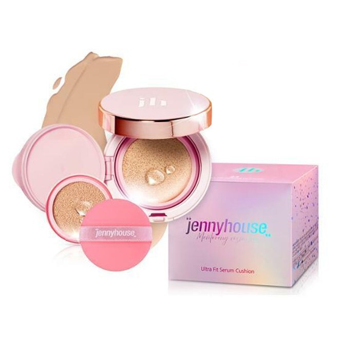 JENNYHOUSE New Ultra Fit Serum Cushion 12 г + Набор для пополнения 12 г SPF50 + PA+++
