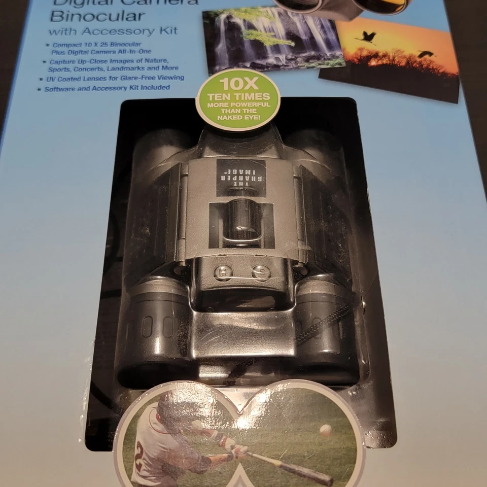 Sharper Image 10 X 25 Digital UV Coated Camera Spy Binoculars - NEW IN BOX! - Image 2 of 4