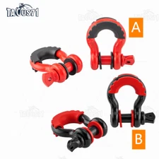 2 or 4 Pack D Ring Shackles 3/4'' with 7/8'' Pin For Jeep Wrangler JK 2007-2018