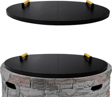 FEBTECH 42" Firepit Lid Round - Compatible for Fire Pit Inside Up to 40"