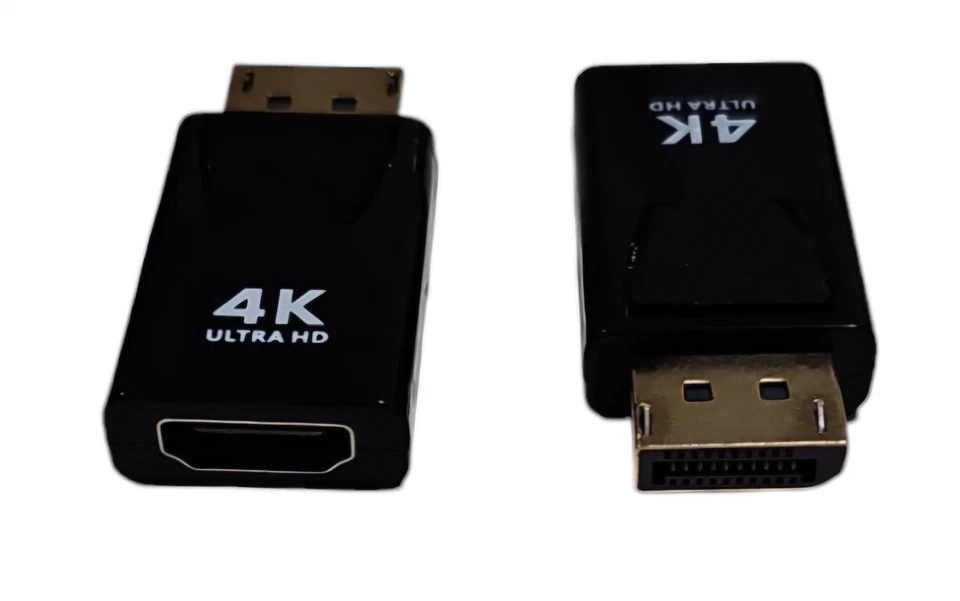 2 Adattatori DisplayPort a HDMI 4K Ultra HD per PC Monitor TV Coppia Set - Immagine 2 di 4