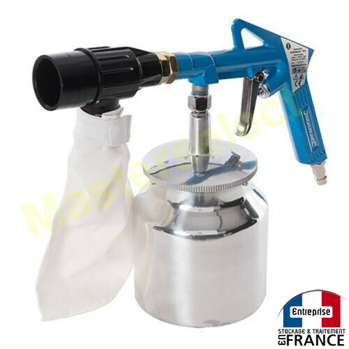 Kit de sablage pneumatique à récupération d'abrasif 6 pièces