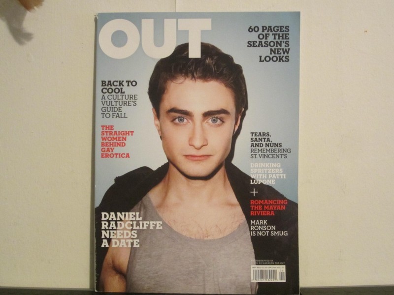 OUT Magazine , Sept 2010, Fall Fashion & Culture w/Daniel Radcliffe, Mark Ronson